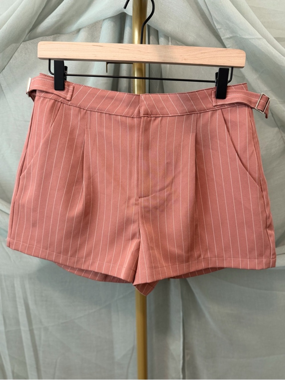 Forever 21 Terracotta Pinstripe Women's Shorts